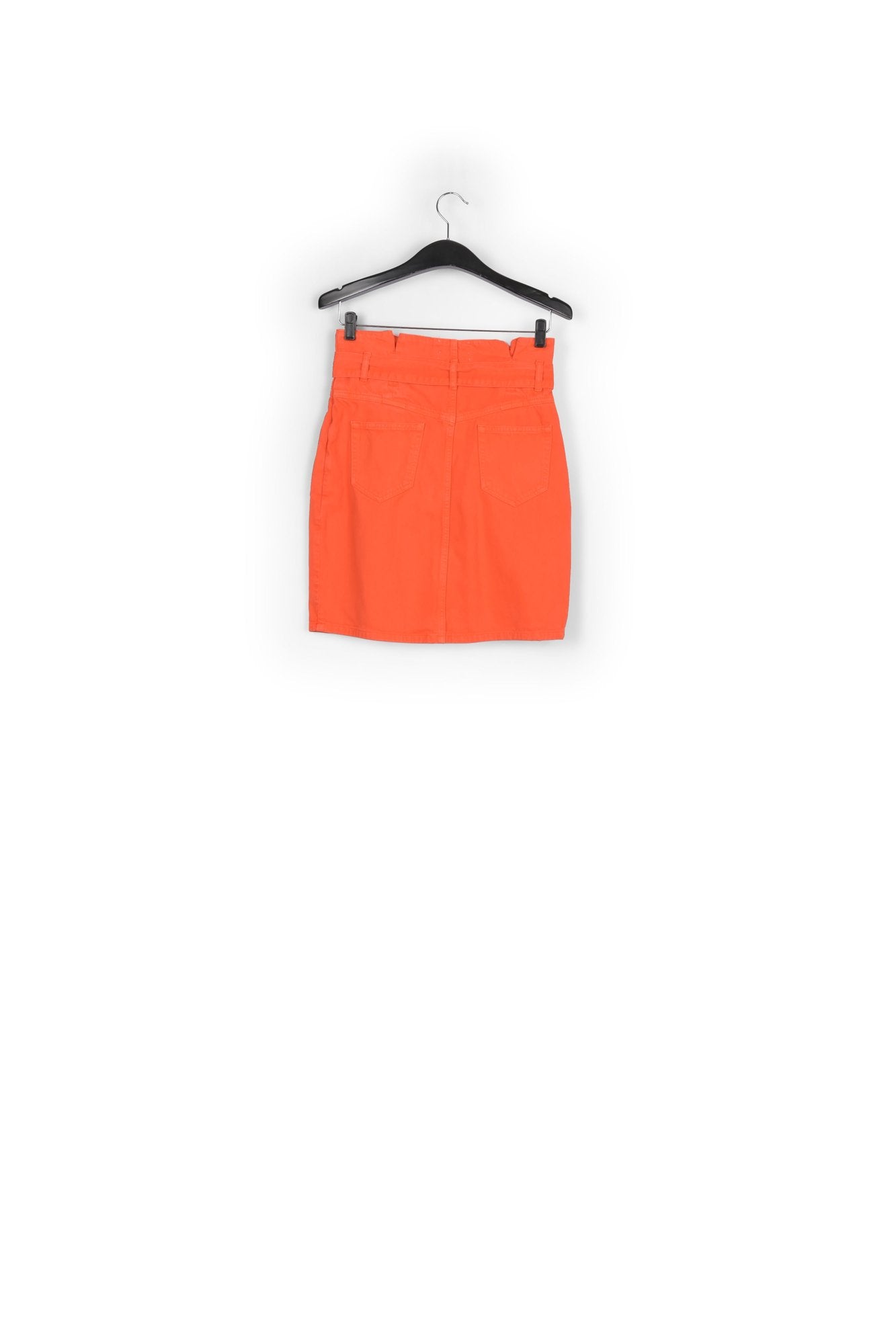 Orange high-waisted mini skirt RE—SSENTIEL | Essentiel second hand