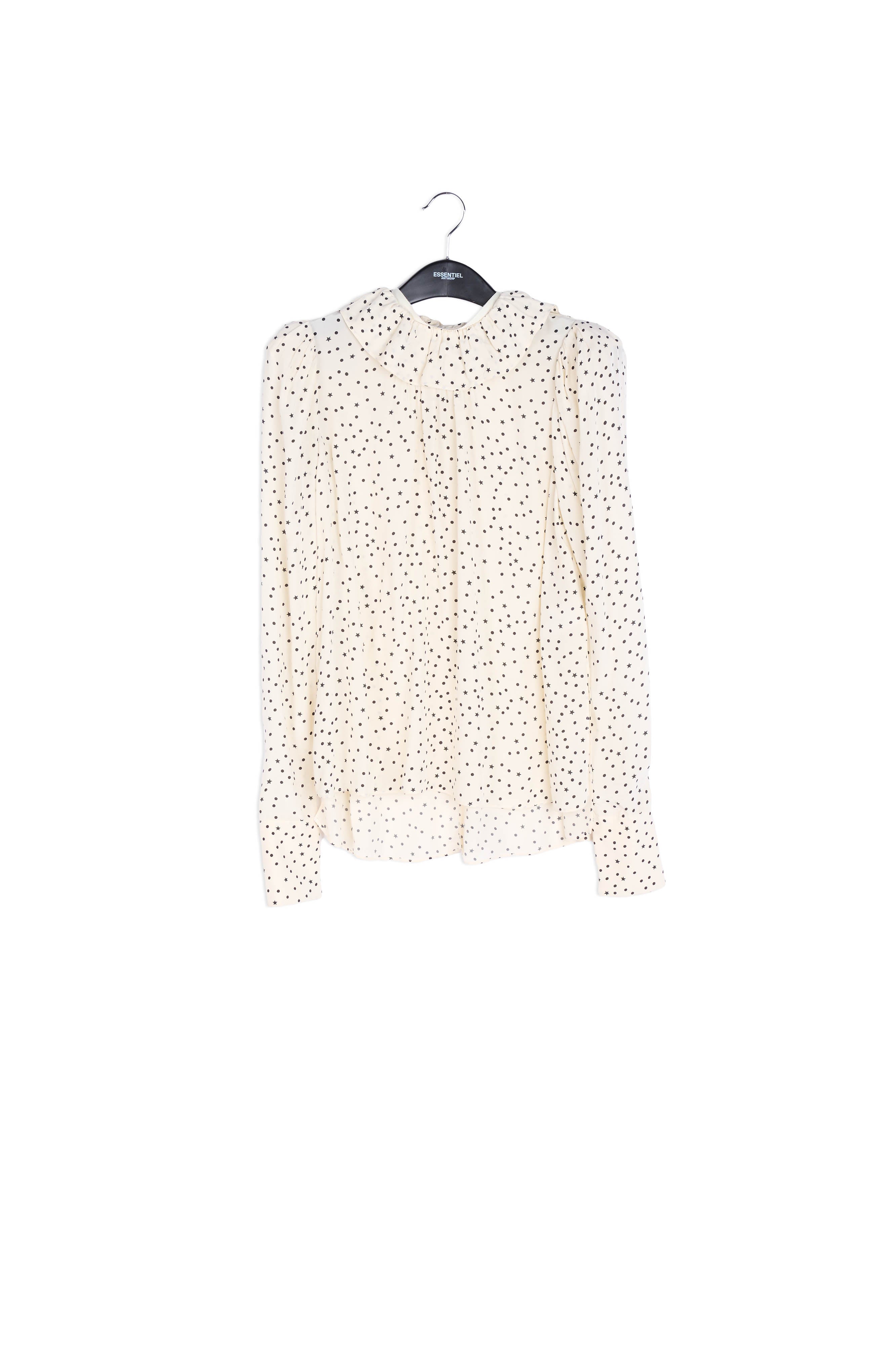 Off-white polka dot top RE—SSENTIEL | Essentiel second hand