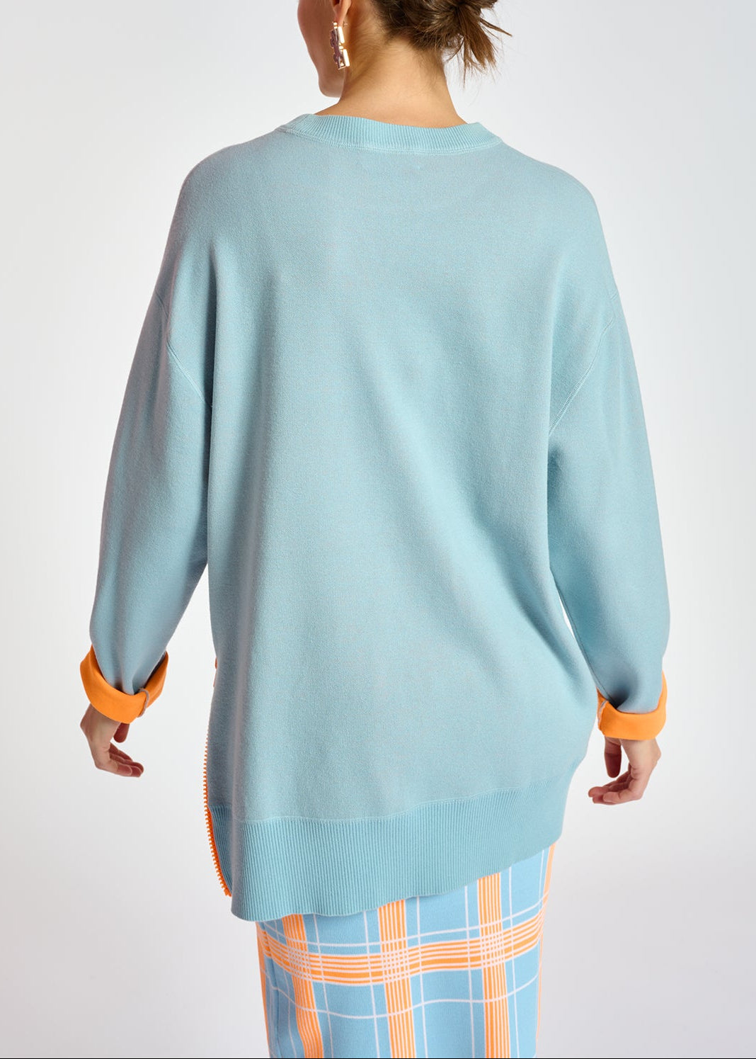 Light blue sweater with boxy cut RE—SSENTIEL | Essentiel second hand