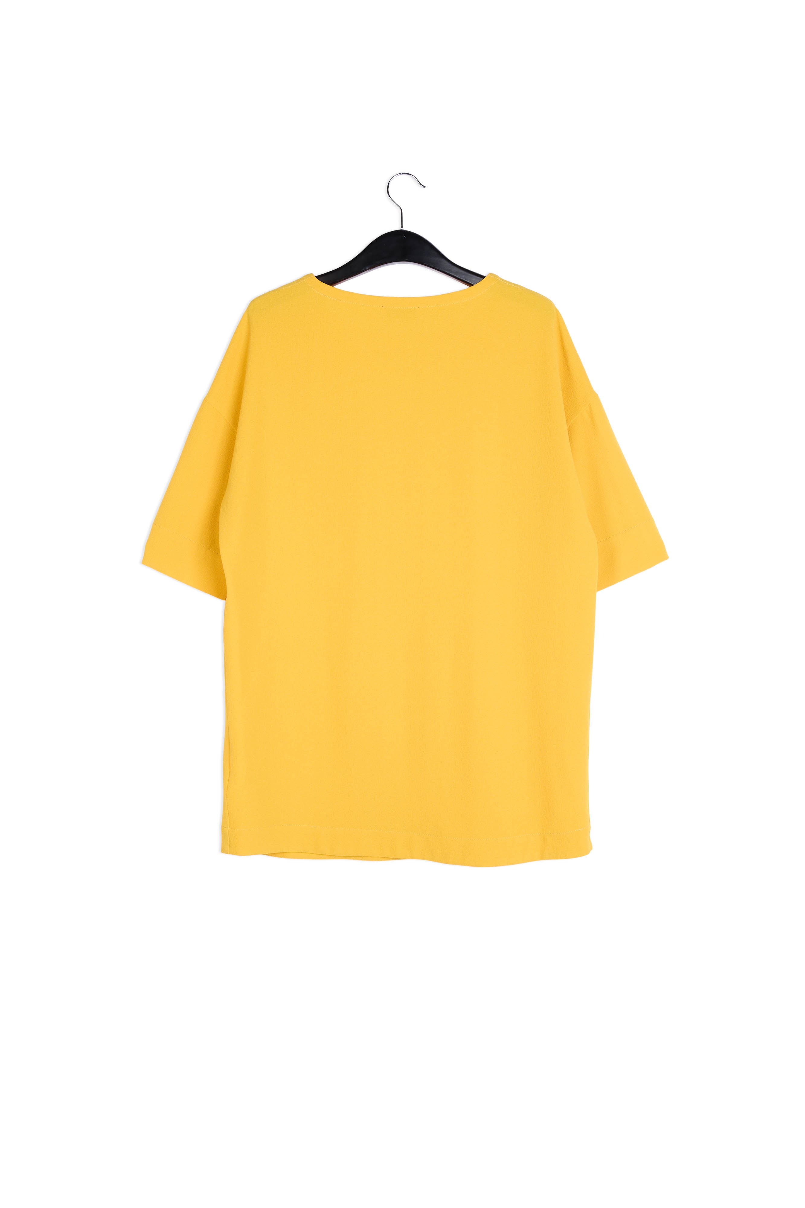 Yellow straight cut mini dress RE—SSENTIEL | Essentiel second hand