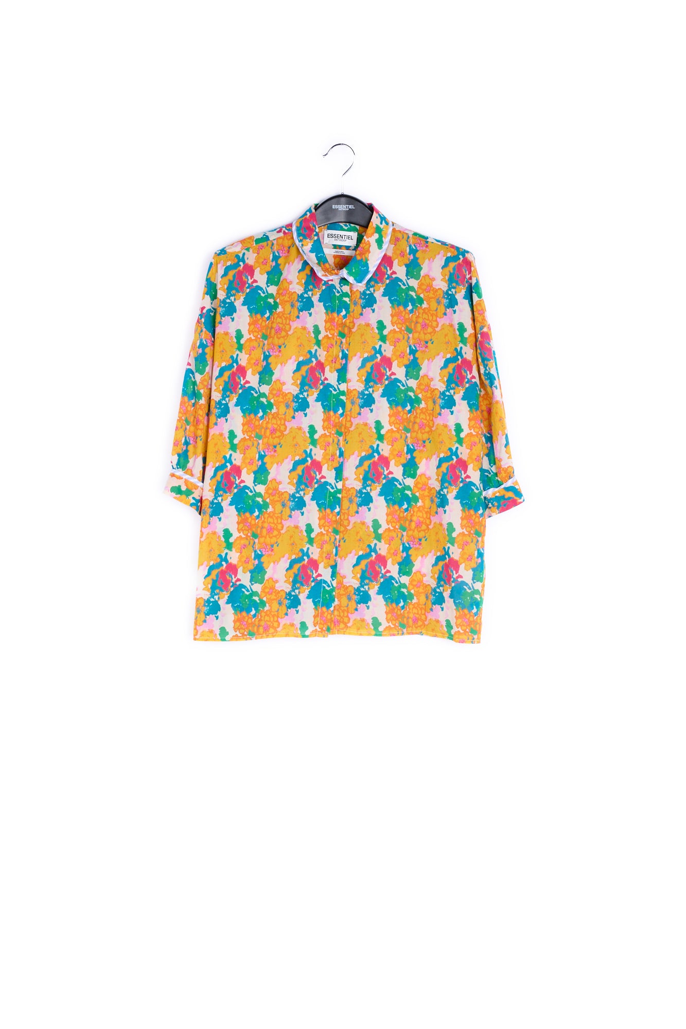 Multicolored floral-print blouse RE—SSENTIEL | Essentiel second hand