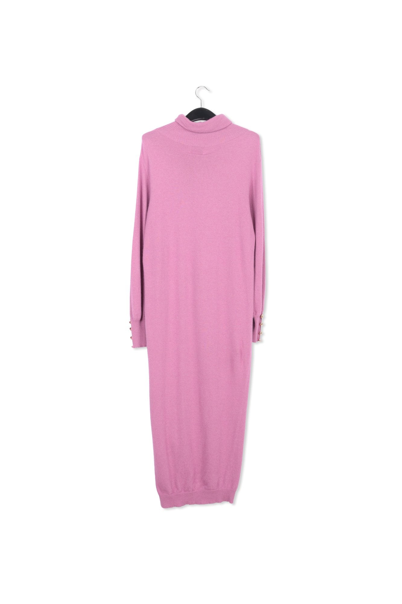 Dark lilac turtleneck knit dress RE—SSENTIEL | Essentiel second hand