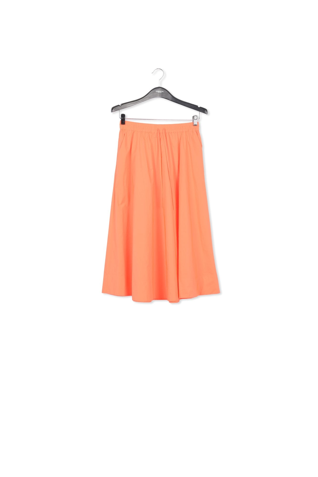 Orange midi-length A-line skirt RE—SSENTIEL | Essentiel second hand