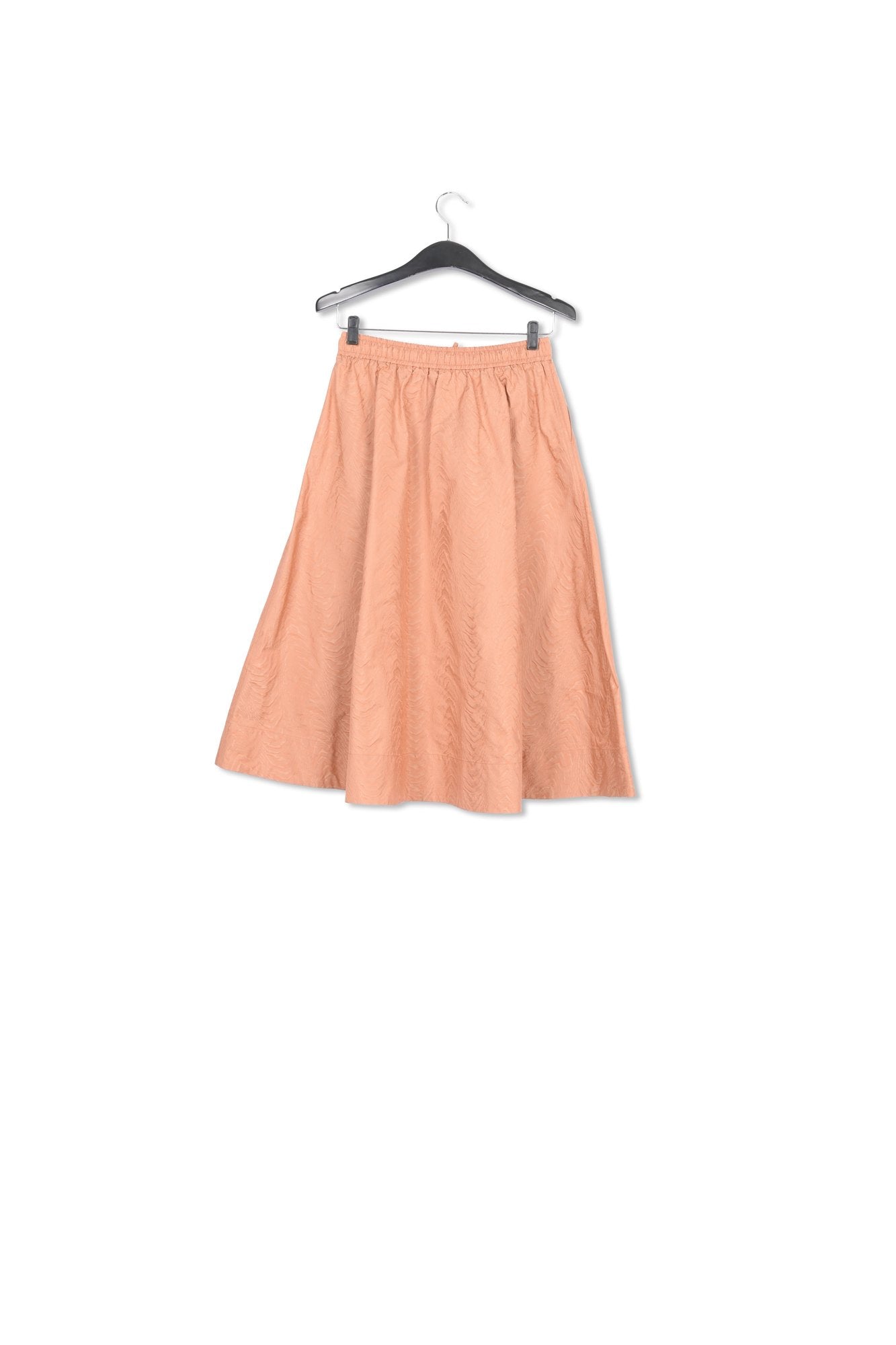 Brown jacquard a-line skirt RE—SSENTIEL | Essentiel second hand