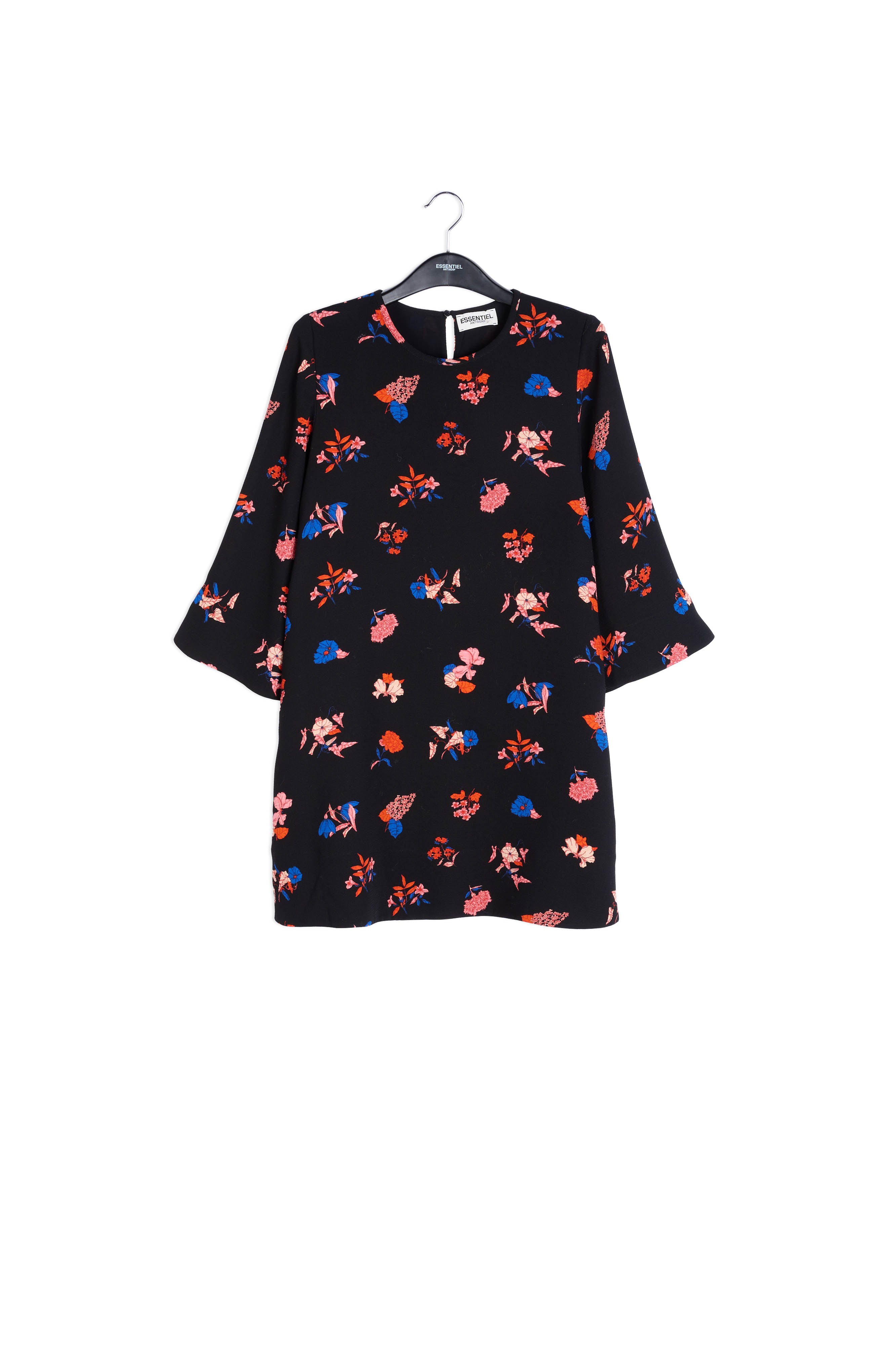 Off white dress with flared sleeves RE—SSENTIEL | Essentiel second hand