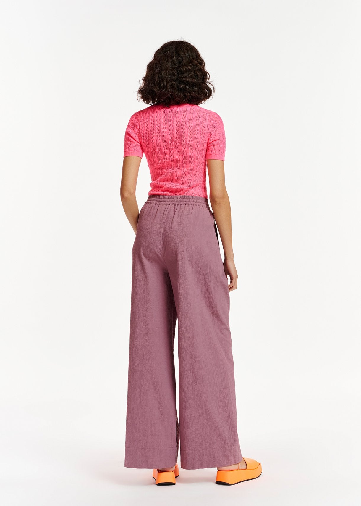 Top en pointelle rose RE—SSENTIEL | Essentiel second hand