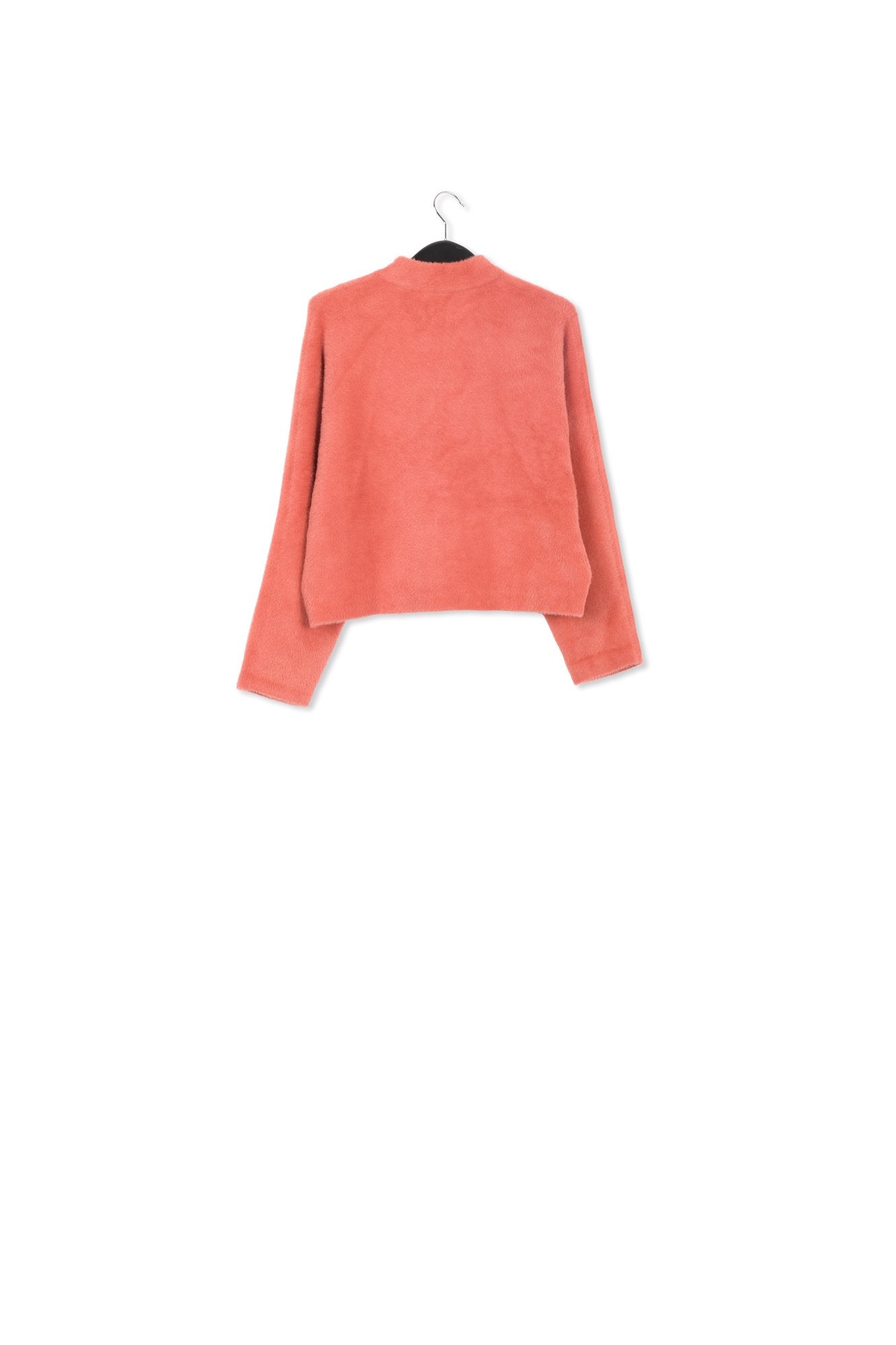 Cardigan rouge en tricot pelucheux RE—SSENTIEL | Essentiel second hand