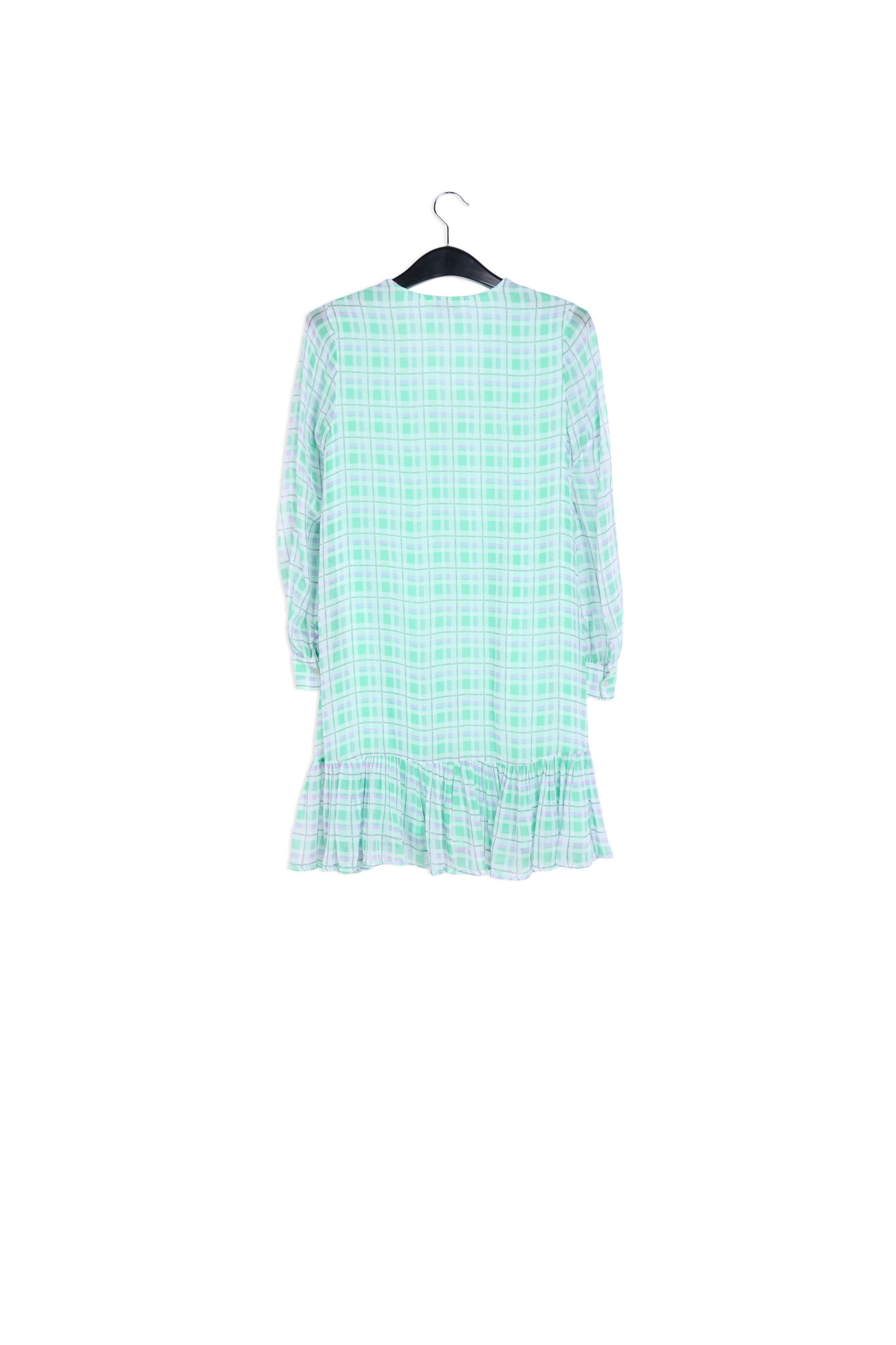Green and lilac check mini dress RE—SSENTIEL | Essentiel second hand
