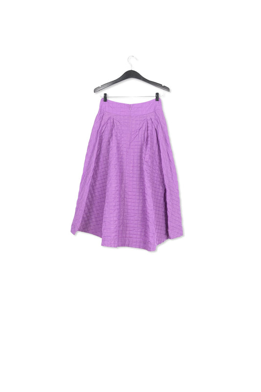Purple pleated midi skirt RE—SSENTIEL | Essentiel second hand