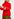 Red mohair-blend turtleneck sweater Faume - seconde main