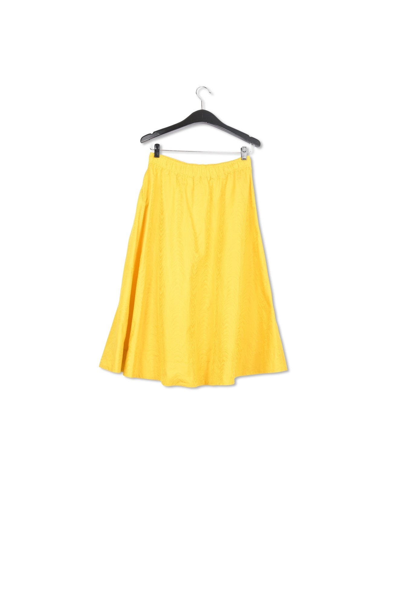 Yellow jacquard a-line skirt RE—SSENTIEL | Essentiel second hand
