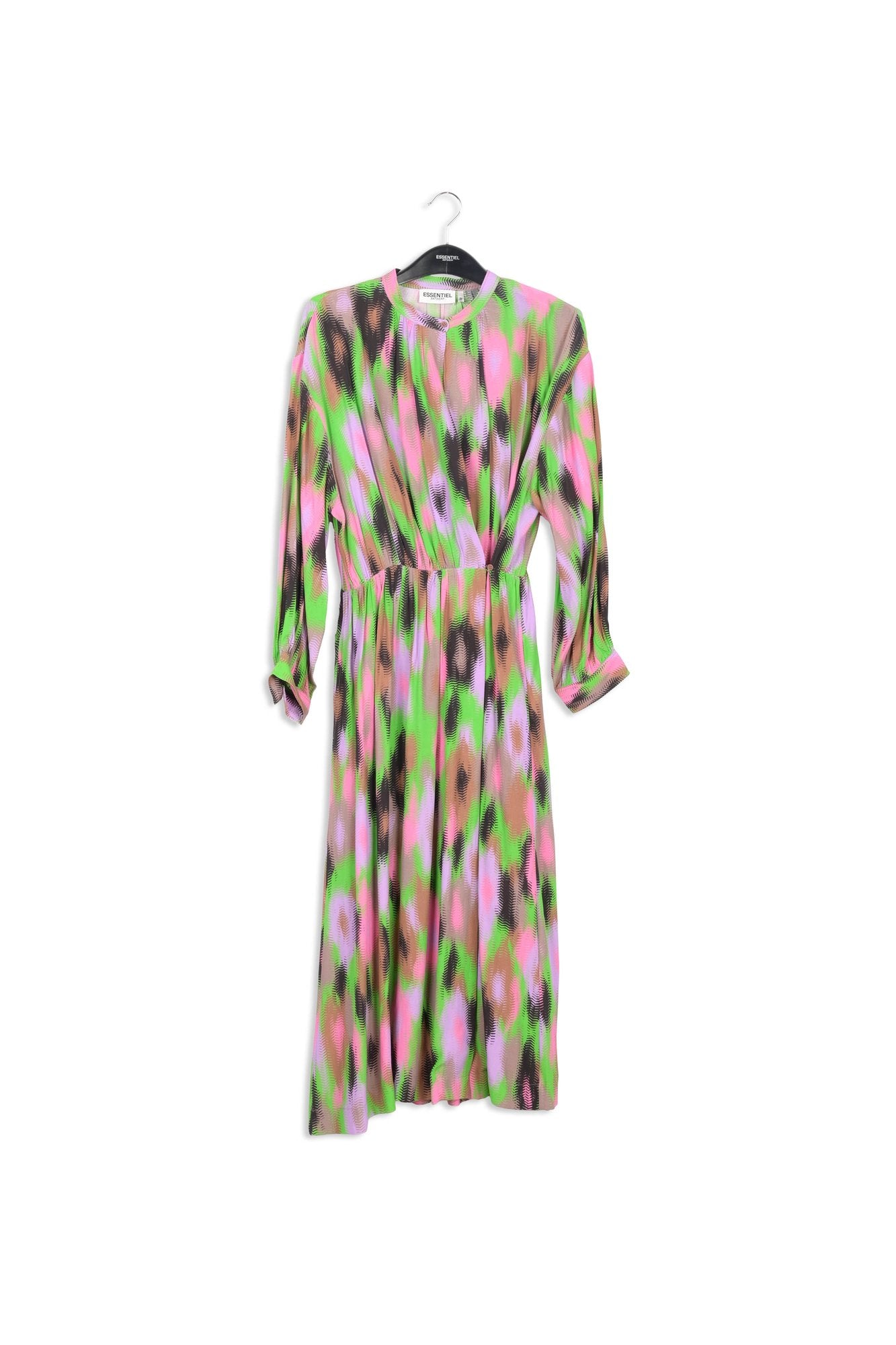 Multicolor abstract print midi-length dress RE—SSENTIEL | Essentiel second hand