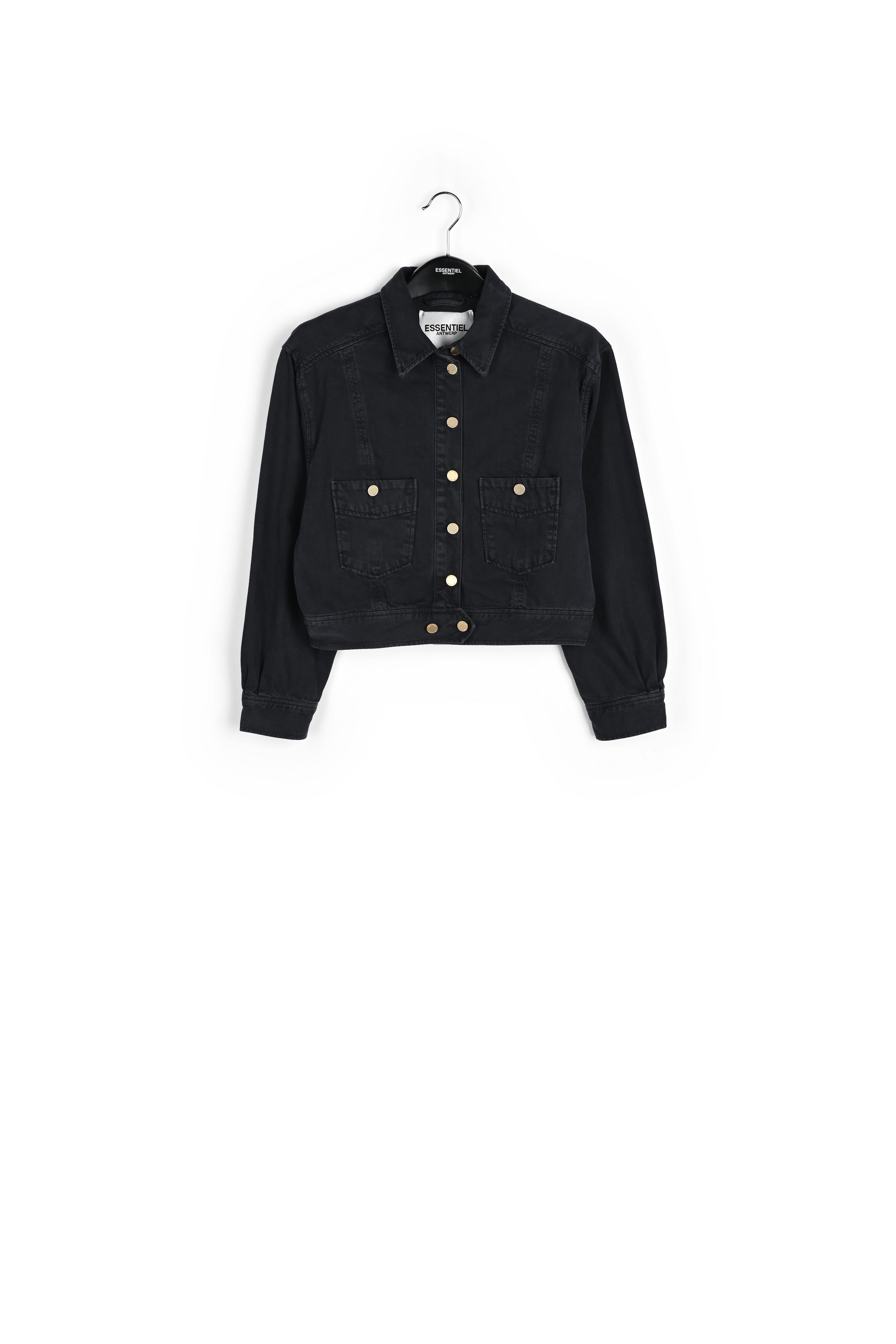 Black denim jacket RE—SSENTIEL | Essentiel second hand