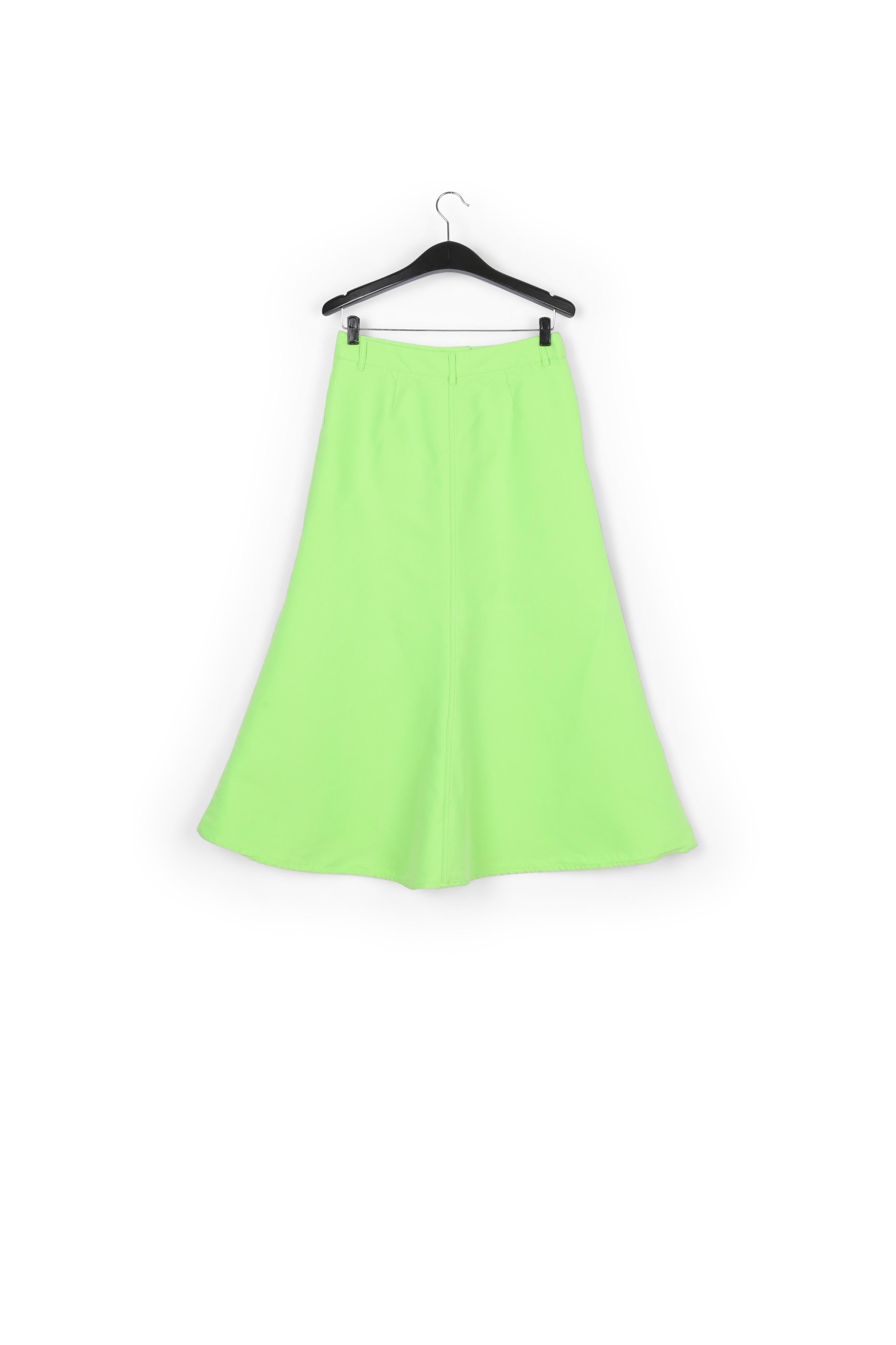Maxi jupe trapèze vert fluo RE—SSENTIEL | Essentiel second hand