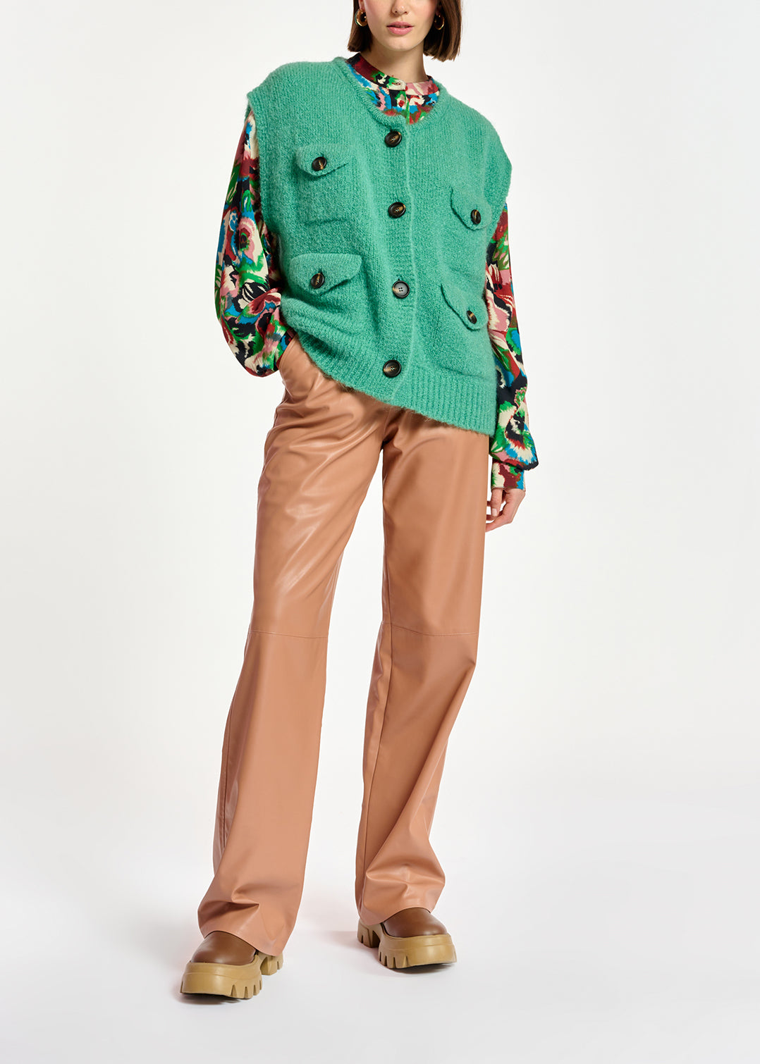 Multicolor floral-print shirt RE—SSENTIEL | Essentiel second hand