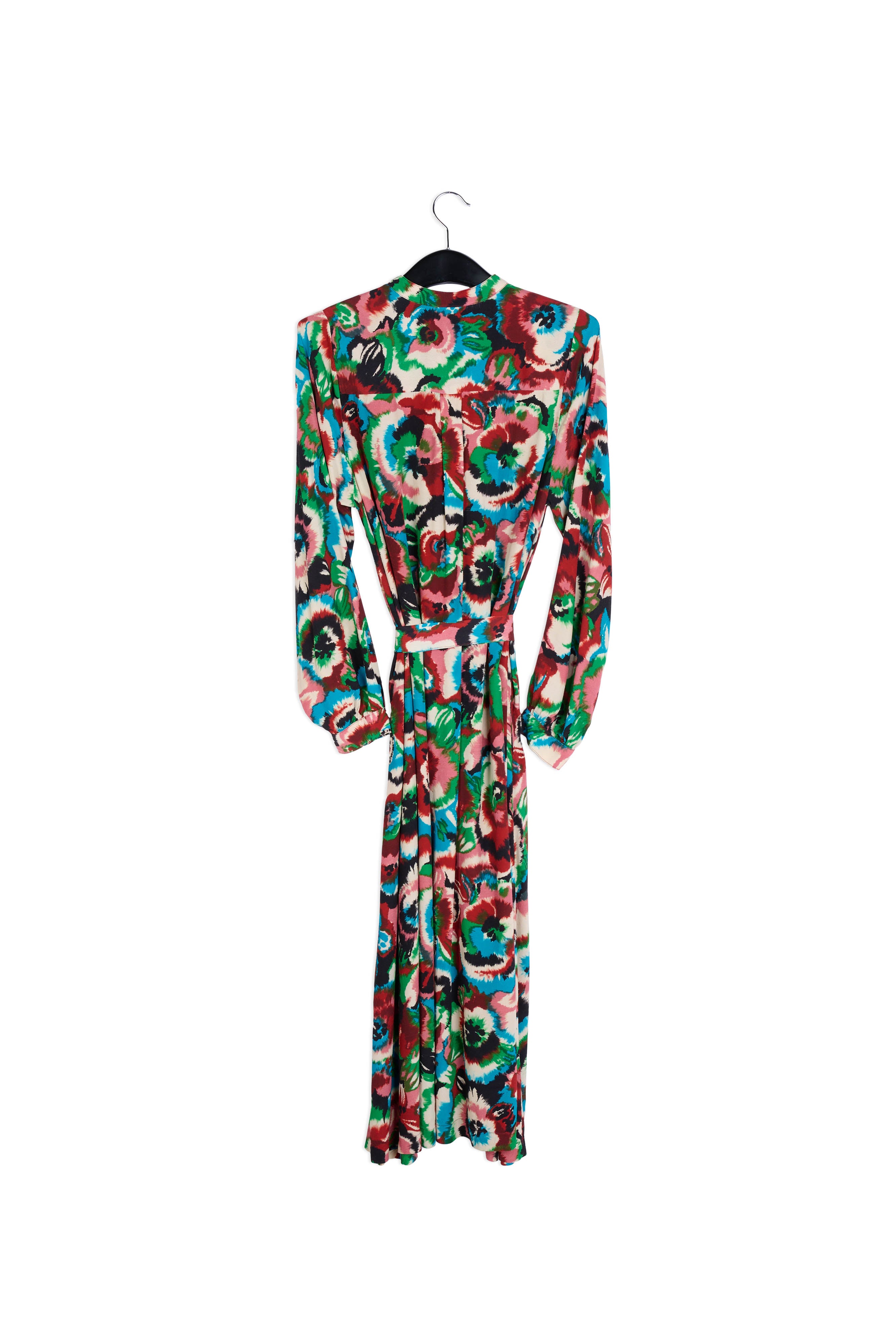 Multicolor floral-print shirt dress RE—SSENTIEL | Essentiel second hand