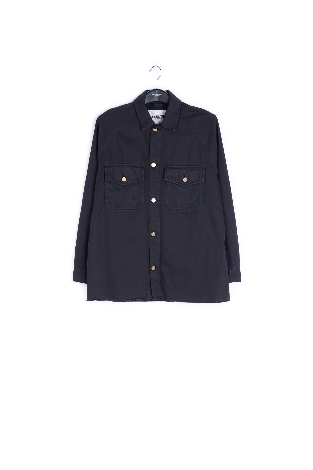 Black denim overshirt RE—SSENTIEL | Essentiel second hand