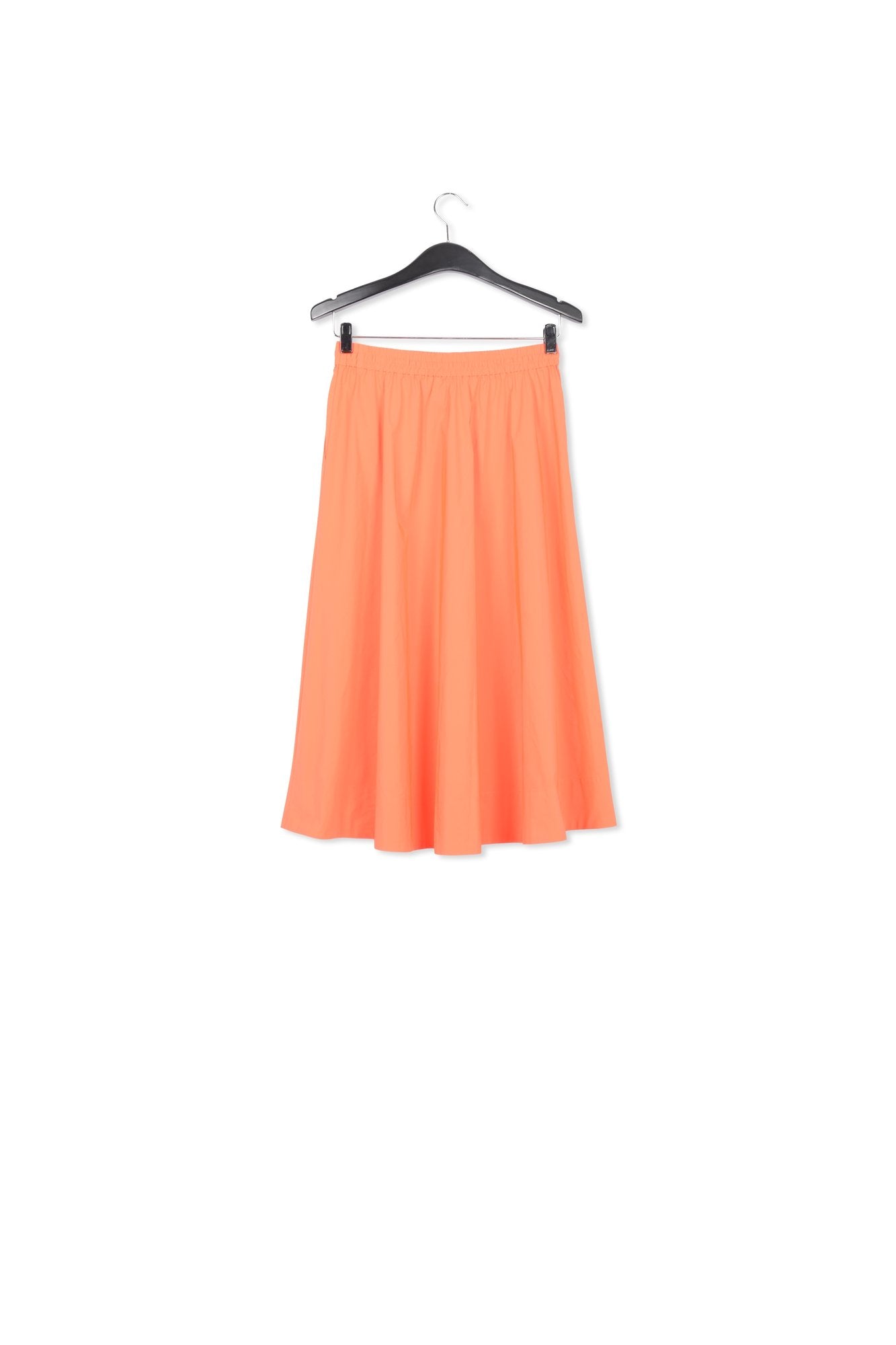 Orange midi-length A-line skirt RE—SSENTIEL | Essentiel second hand