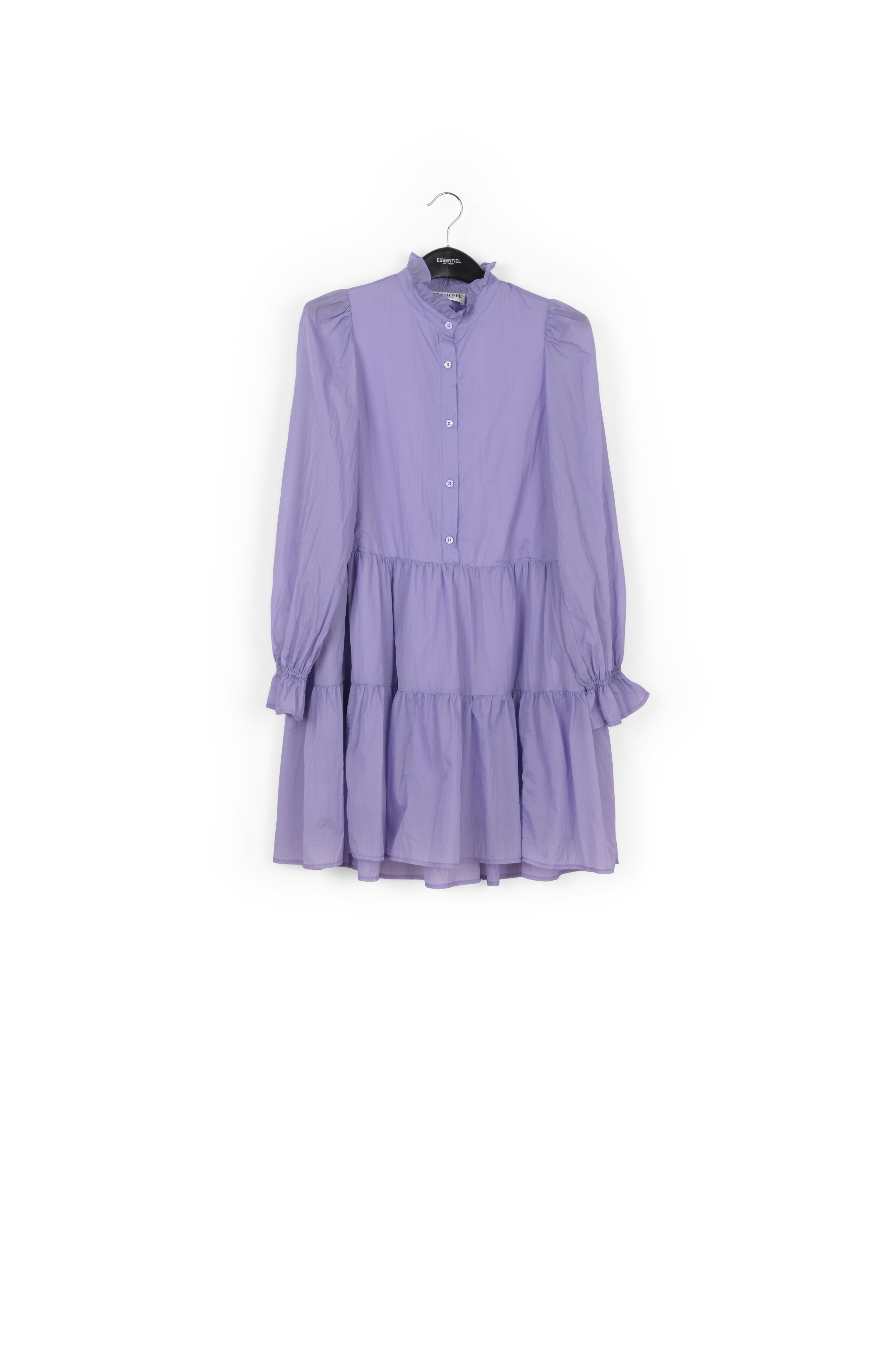 Mauve tiered mini dress RE—SSENTIEL | Essentiel second hand