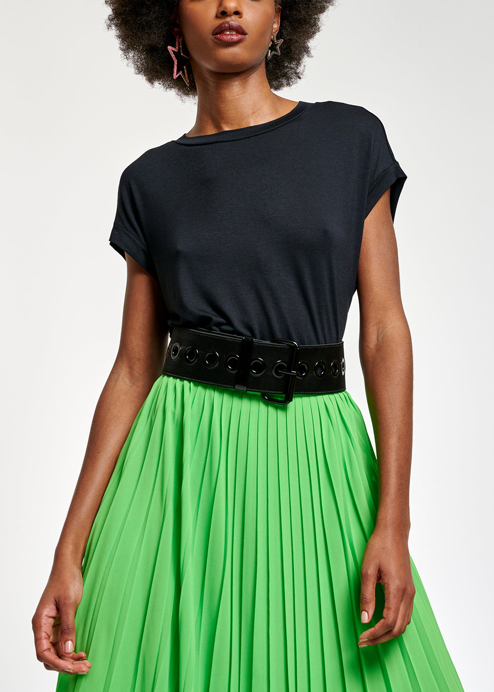 Black loose-fit T-shirt RE—SSENTIEL | Essentiel second hand