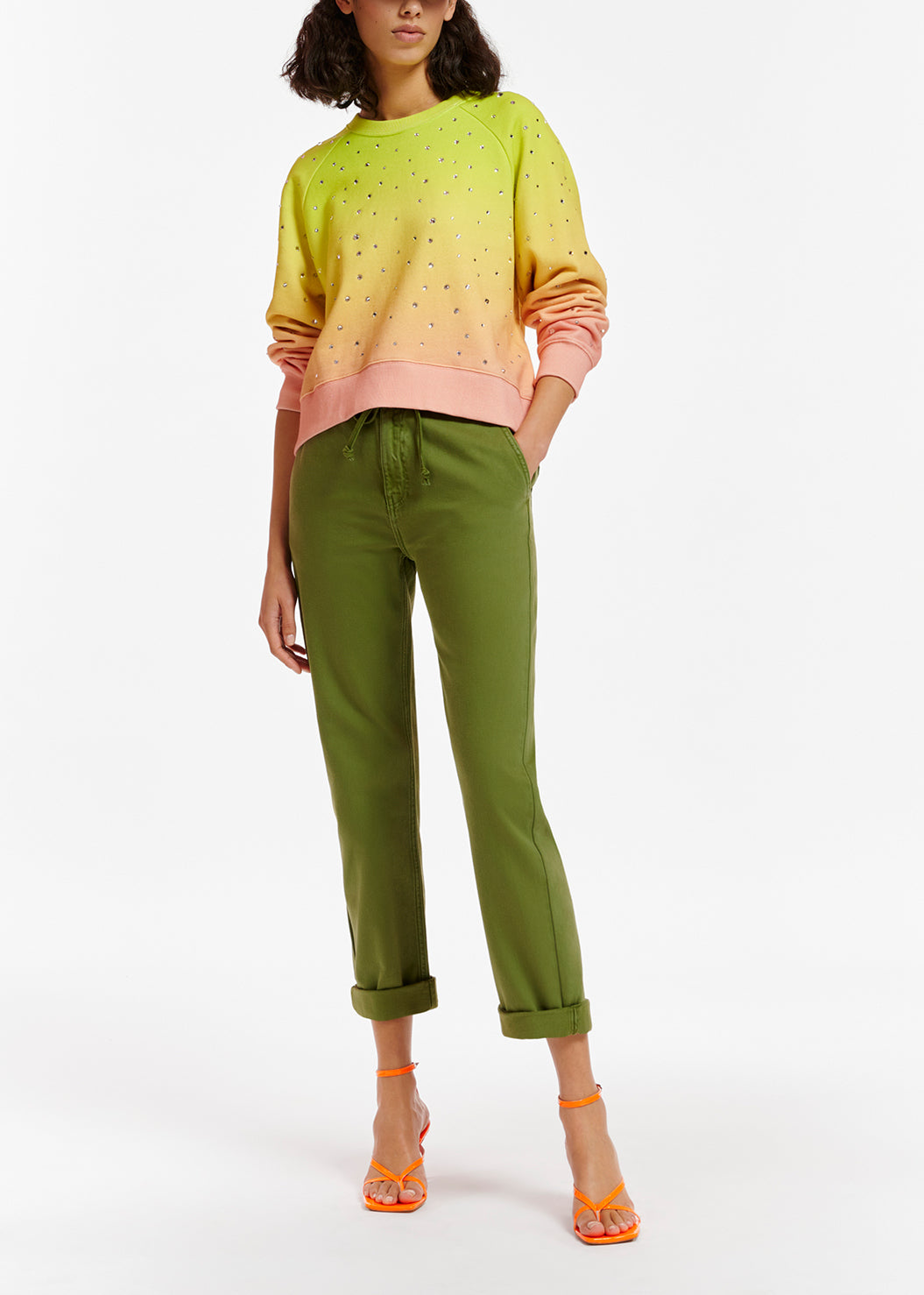 Khaki boyfriend-fit jeans RE—SSENTIEL | Essentiel second hand