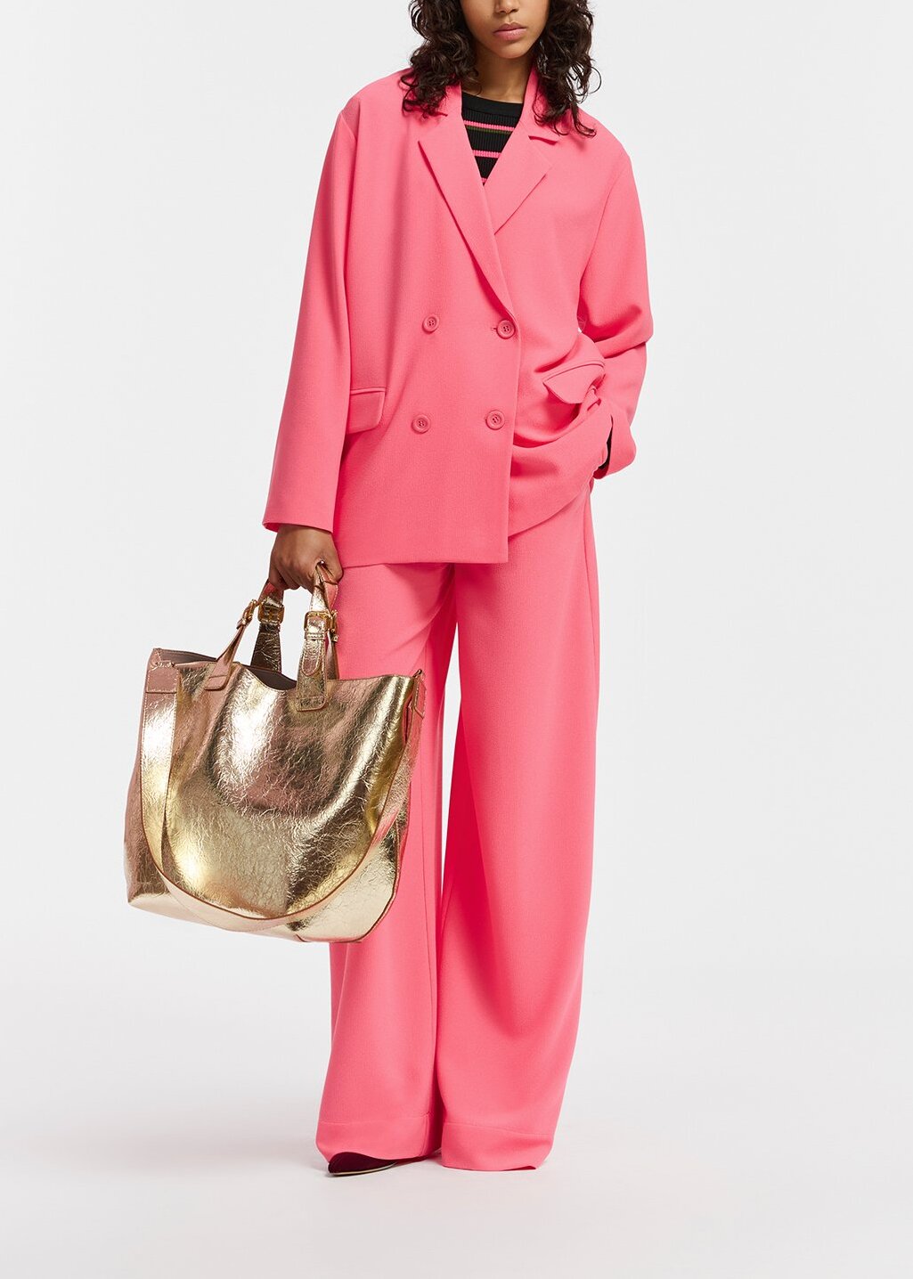 Blazer croisé rose RE—SSENTIEL | Essentiel second hand