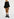 Off-white and orange houndstooth motif pencil skirt Faume - seconde main