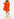 Robe chemise oversize en coton orange Faume - seconde main