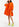 Robe chemise oversize en coton orange Faume - seconde main