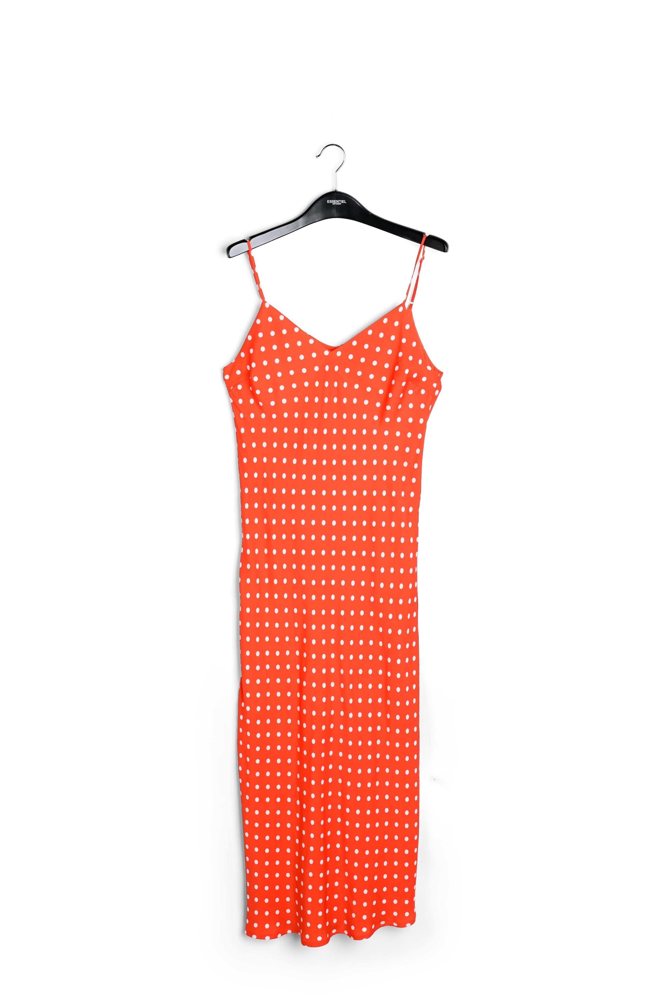 Red polka dot slip dress RE—SSENTIEL | Essentiel second hand
