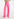 Jean rose fluo aux jambes larges Faume - seconde main