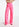 Jean rose fluo aux jambes larges Faume - seconde main