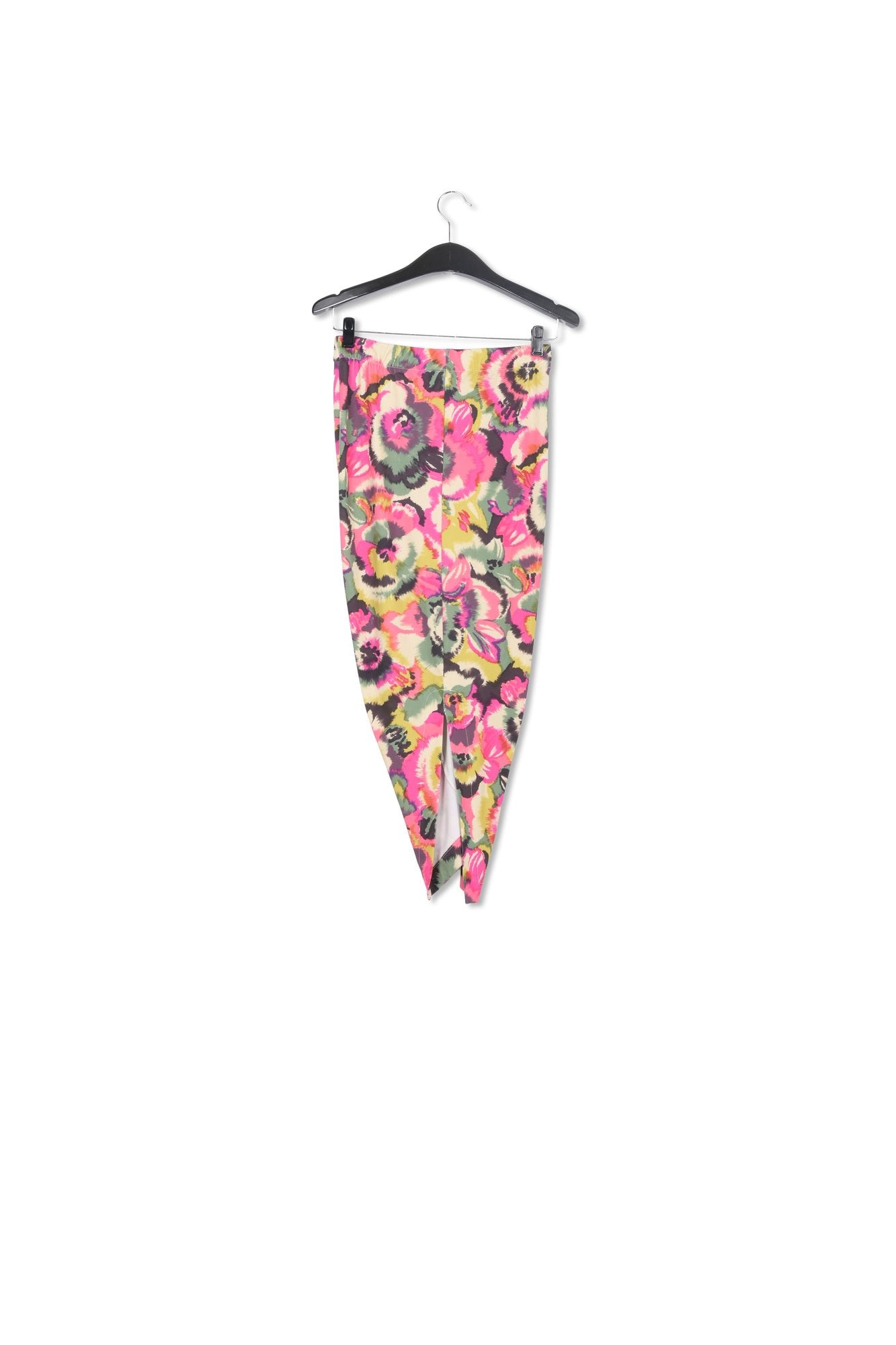 Multicolor floral-print ruched stretch-jersey midi skirt RE—SSENTIEL | Essentiel second hand