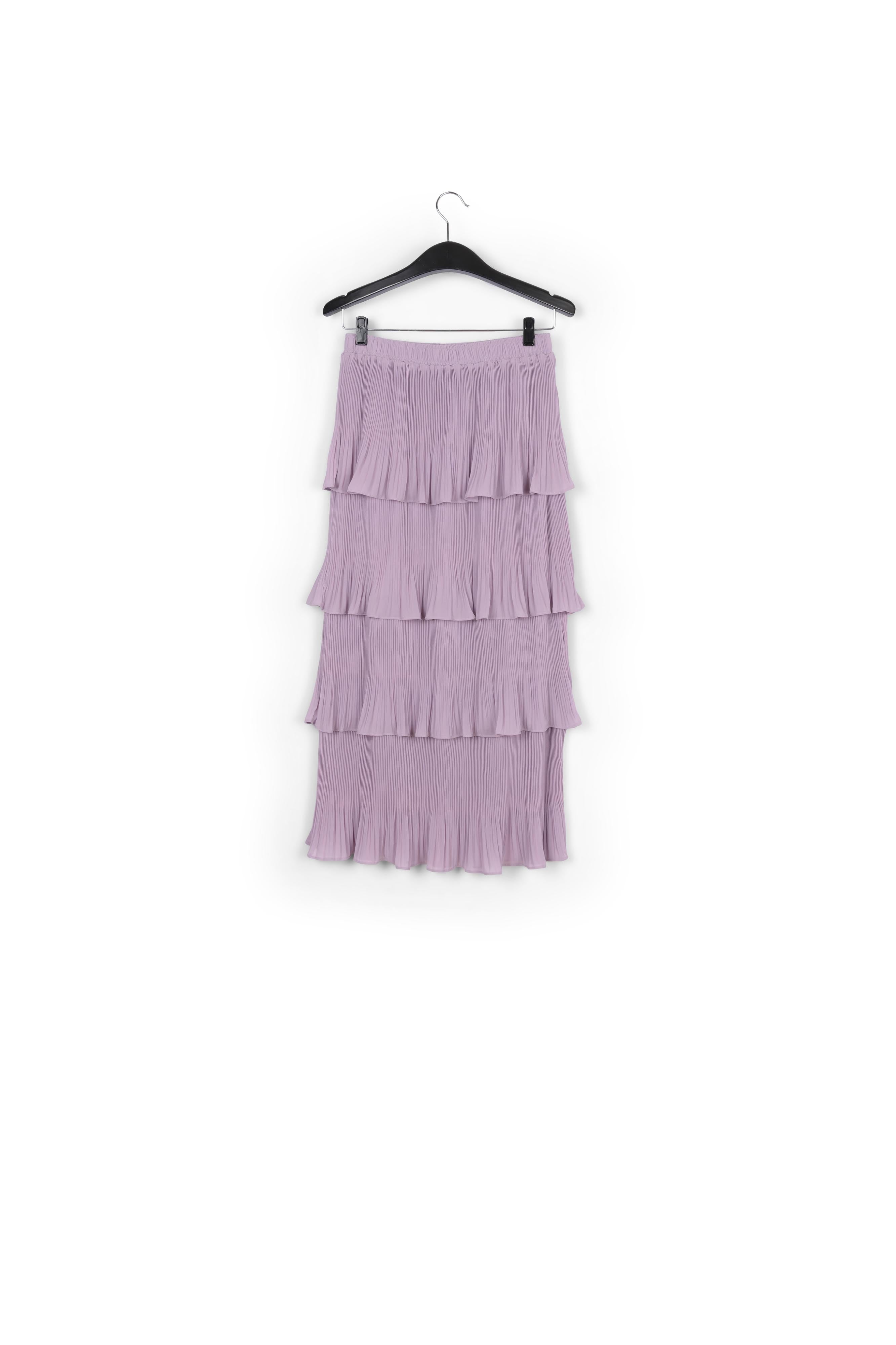 Jupe midi lilas à volants RE—SSENTIEL | Essentiel second hand