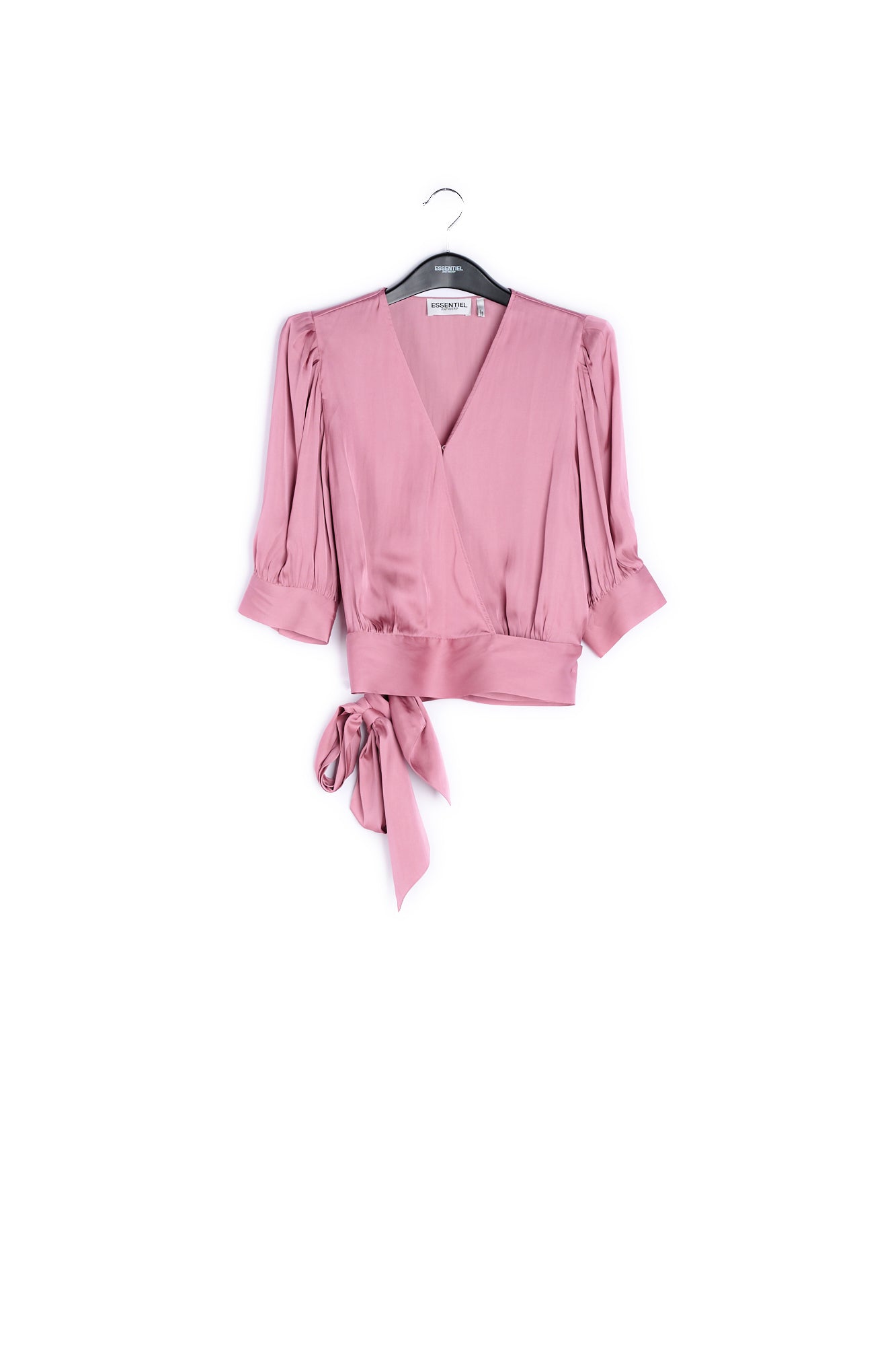 Dusty pink wrap top RE—SSENTIEL | Essentiel second hand