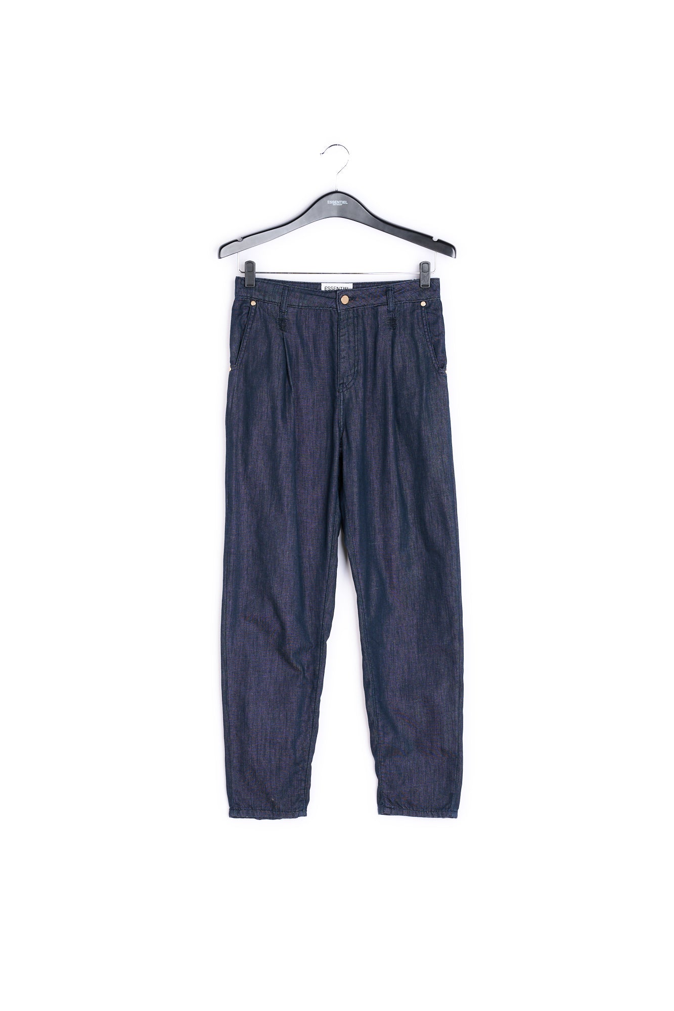 Dark blue loose-fit denim pants RE—SSENTIEL | Essentiel second hand