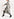 Off-white botanical-print silk midi dress Faume - seconde main