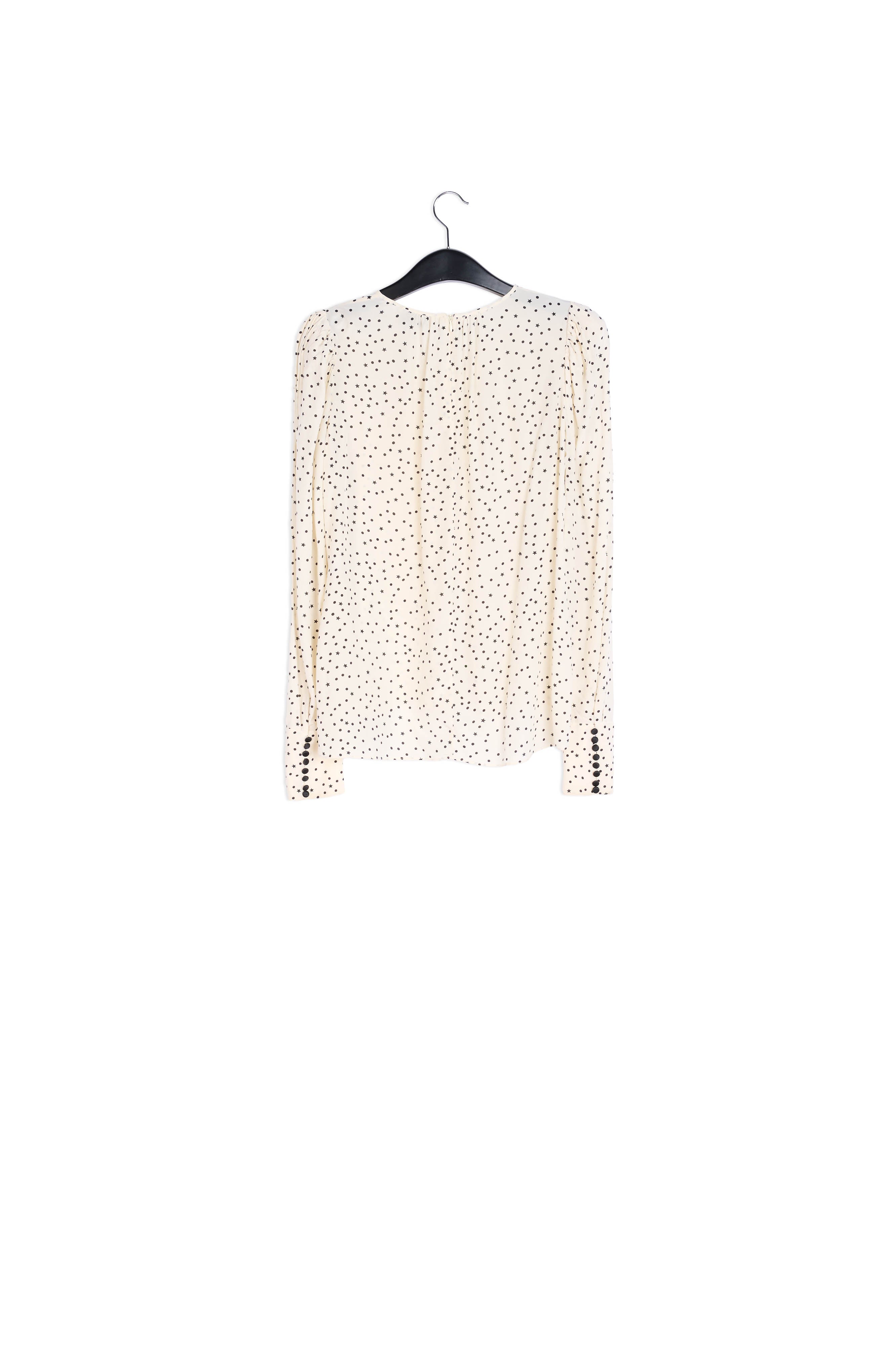 Off-white polka dot top RE—SSENTIEL | Essentiel second hand