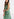 Mint green halter neck maxi dress with tiger print Faume - seconde main
