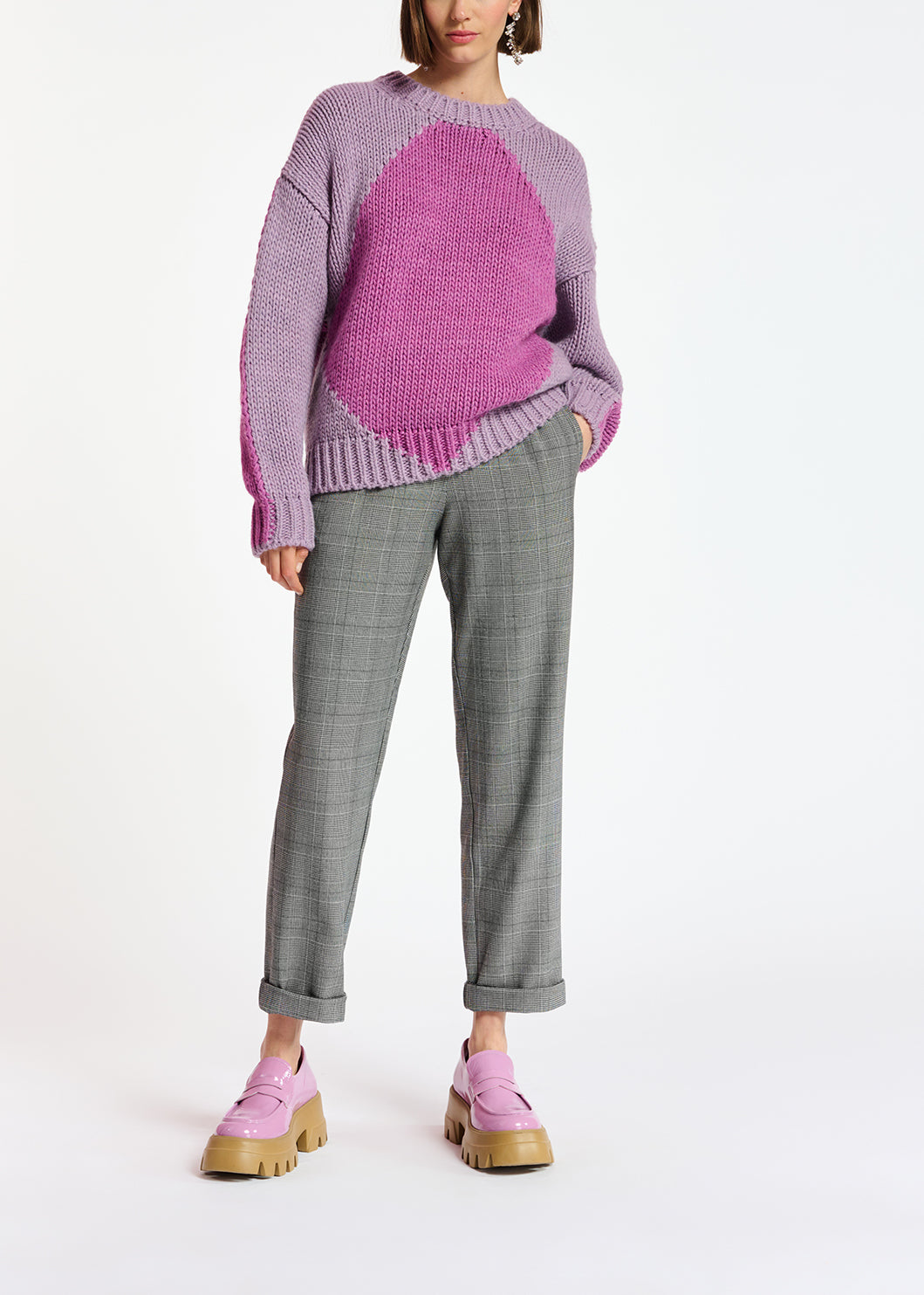 Pull en tricot épais bleu RE—SSENTIEL | Essentiel second hand