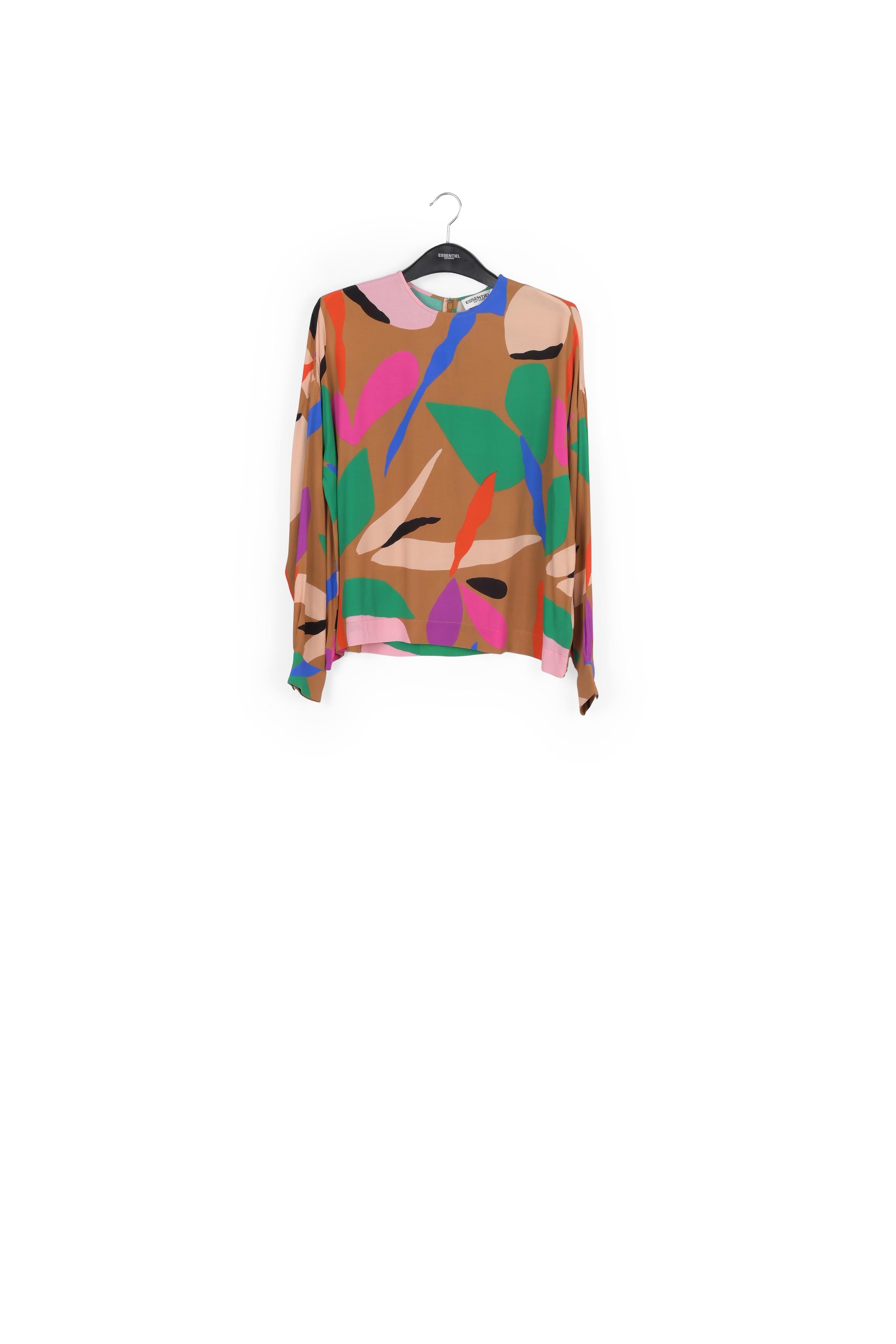 Camel graphic-print top RE—SSENTIEL | Essentiel second hand