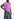 Purple sleeveless knitted sweater Faume - seconde main