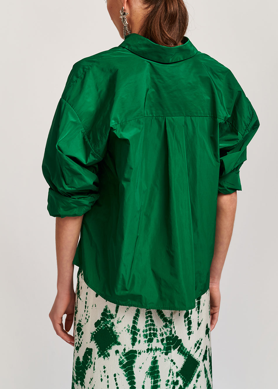 Groen oversized hemd RE—SSENTIEL | Essentiel second hand