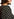 Black and gold polka-dot mini dress with trumpet sleeves Faume - seconde main