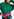 Dark green cable-knitted turtleneck sweater Faume - seconde main