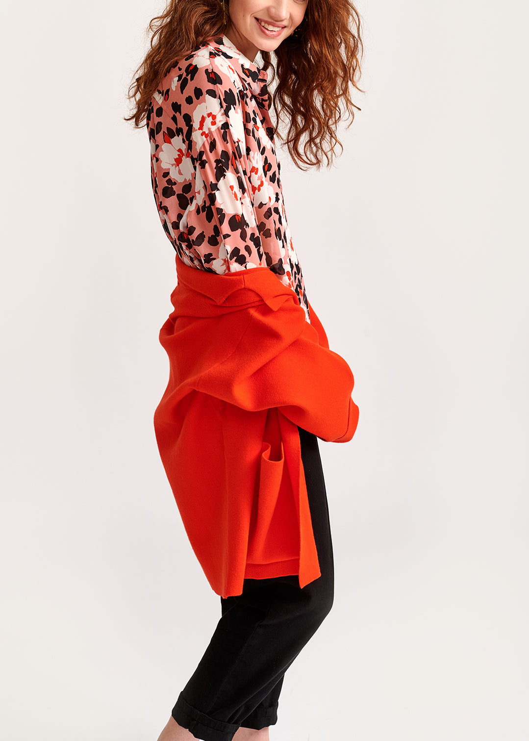 Pink floral-print shirt RE—SSENTIEL | Essentiel second hand