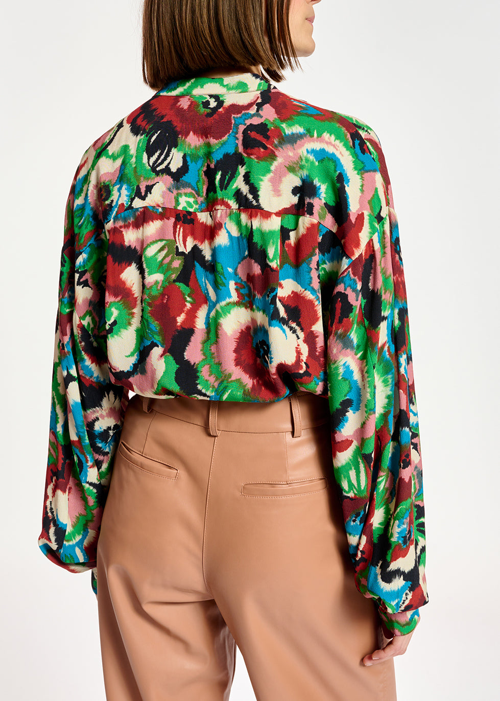 Multicolor floral-print shirt RE—SSENTIEL | Essentiel second hand