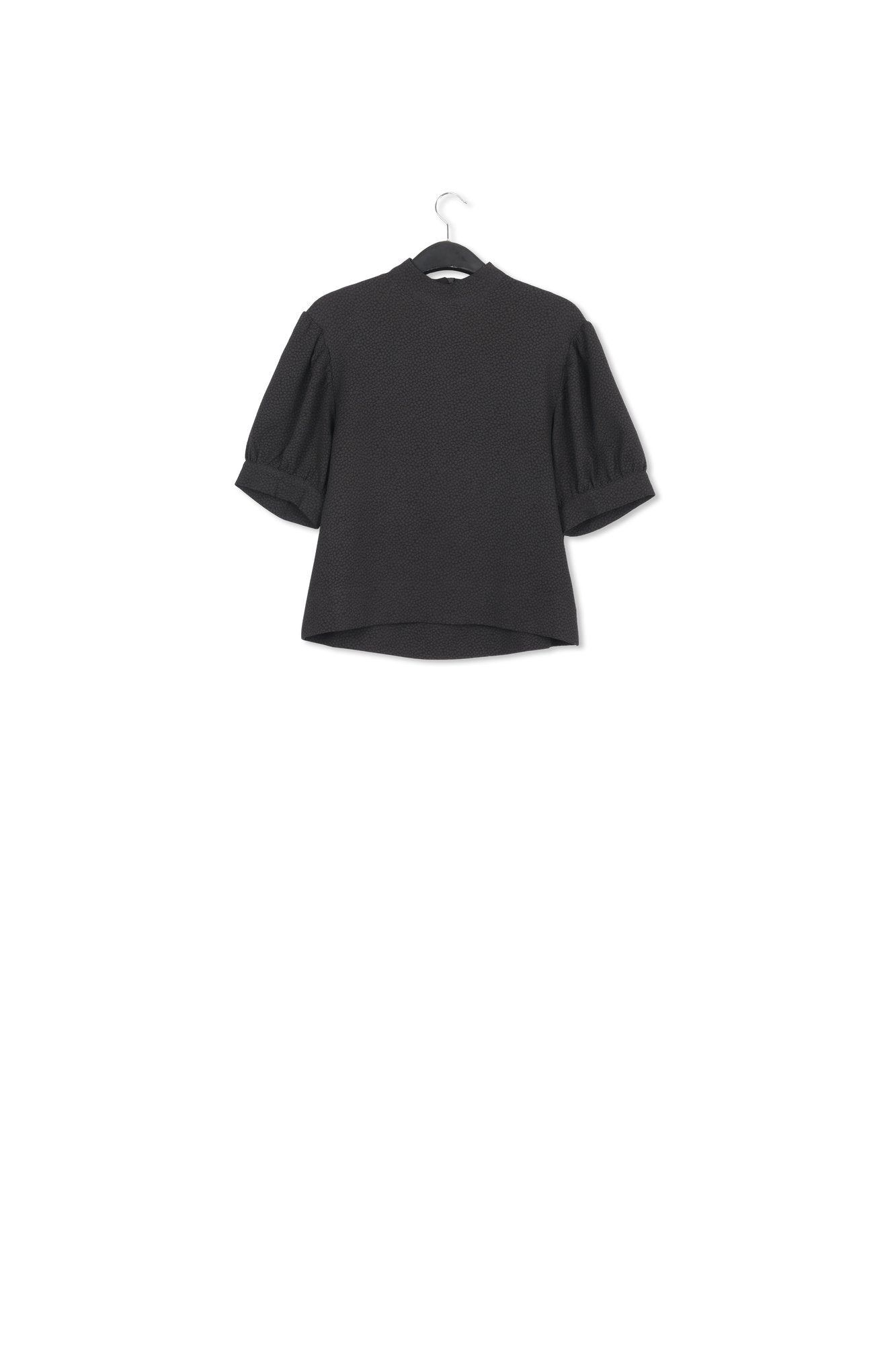 Black top with puffed sleeves RE—SSENTIEL | Essentiel second hand