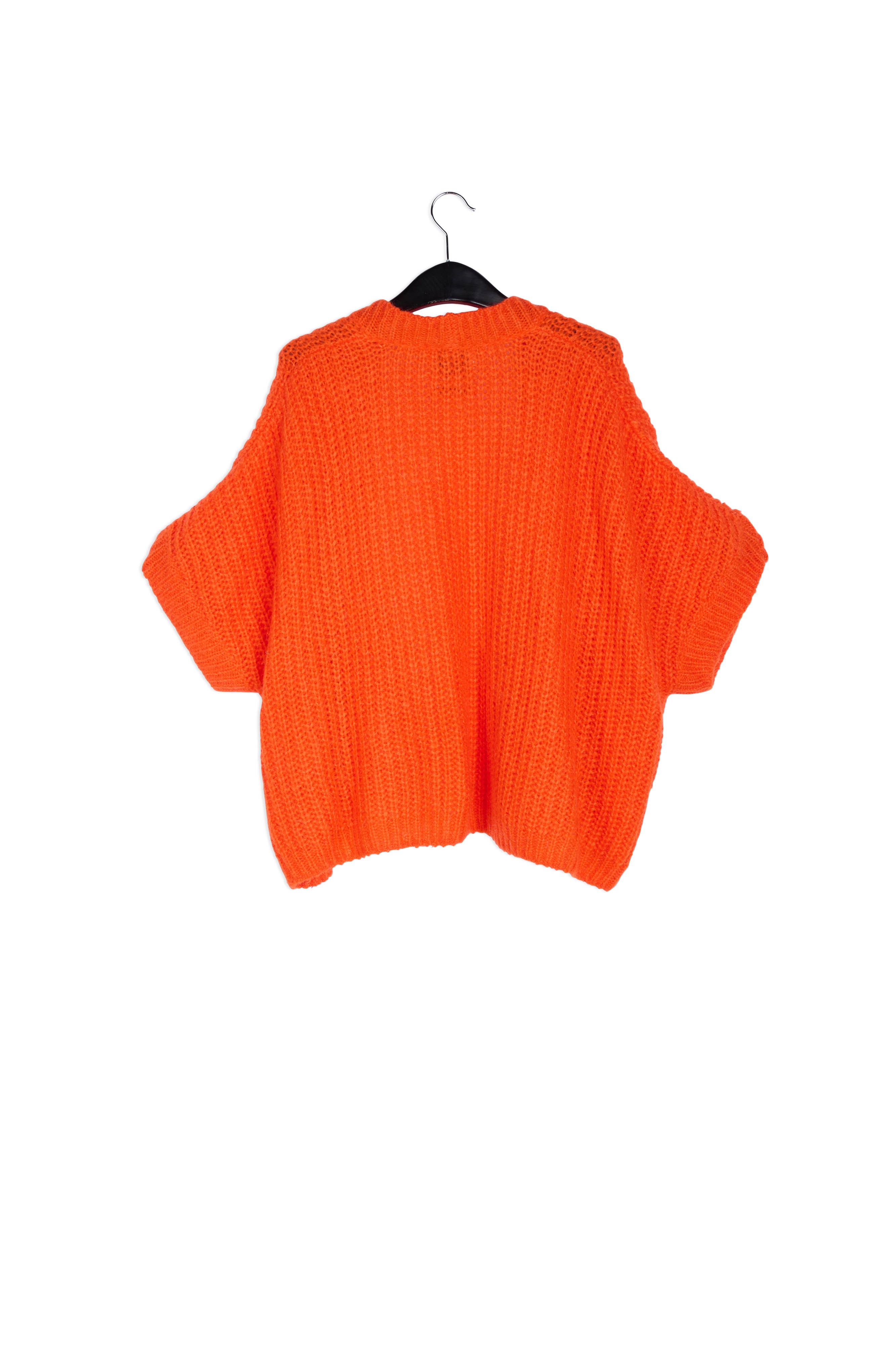 Orange mohair-blend cardigan RE—SSENTIEL | Essentiel second hand