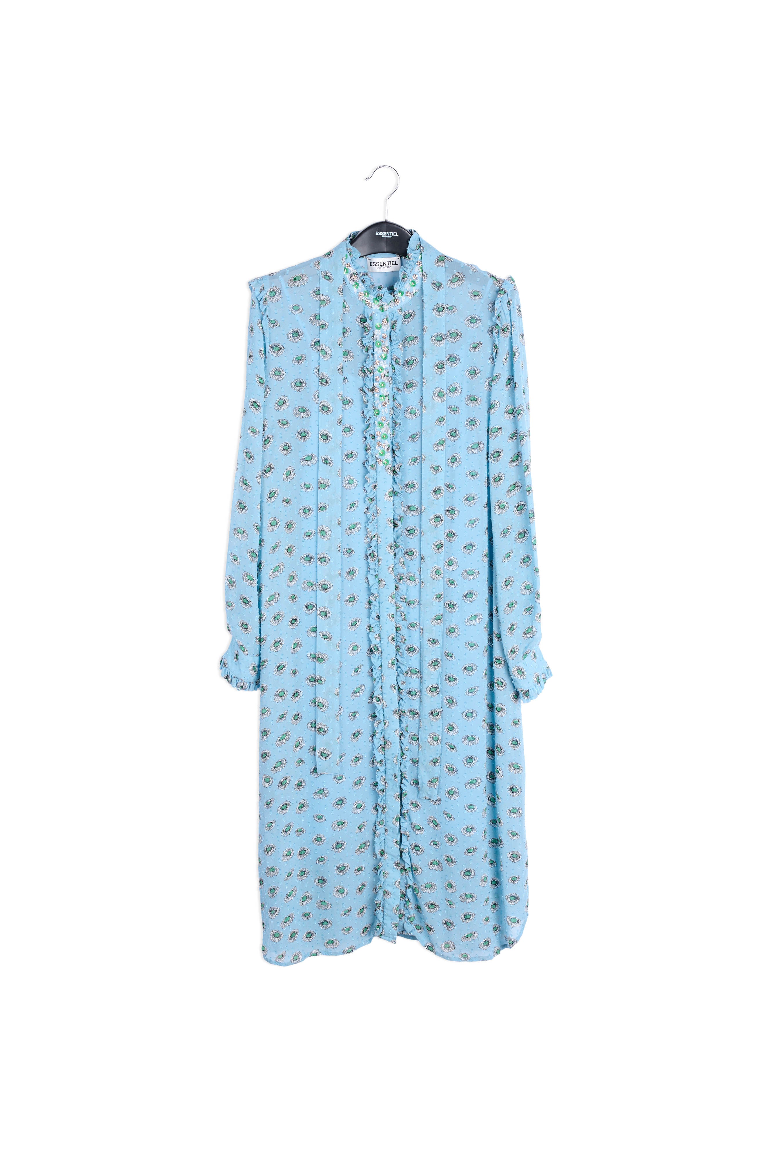 Lange hemdjurk met bloemenprint RE—SSENTIEL | Essentiel second hand